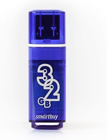 Фото 1/9 USB 3.0/3.1 накопитель Smartbuy 32GB Glossy series Dark Blue (SB32GBGS-DB)