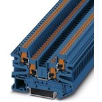 1079006, DIN Rail Terminal Blocks Push-In Term Block Blue Quattro
