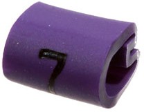 Фото 1/2 EC0211-000, 05811707, маркер "7" на кабель 2-3.2мм фиолетовый