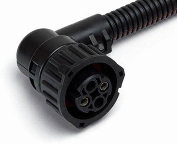 Разъем байонет (розетка) 1-967325-1 (2pin) 2 контакта с угловым адаптером, осушителя воздуха систем ABS для GAZ, UAZ CARGEN