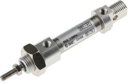 Фото 1/2 CD85N10-10-B, Pneumatic Piston Rod Cylinder - 10mm Bore, 10mm Stroke, C85 Series, Double Acting