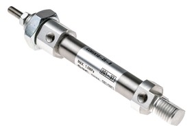 Фото 1/3 CD85N10-25-B, Pneumatic Piston Rod Cylinder - 10mm Bore, 25mm Stroke, C85 Series, Double Acting