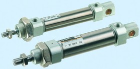 CD85N20-200C-B, Pneumatic Piston Rod Cylinder - 20mm Bore, 200mm Stroke, C85 Series, Double Acting