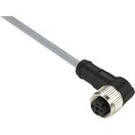 XZCPV1264L2, Female 5 way M12 to Sensor Actuator Cable, 2m