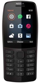 Фото 1/3 Мобильный телефон Nokia 210 Dual Sim черный моноблок 2Sim 2.4" 240x320 0.3Mpix GSM900/1800 MP3 FM microSD max64Gb