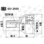 GO 2503, ШРУС наруж.к/кт