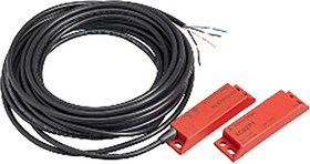 Фото 1/2 XCSDMP7015, XCSDMP Series Magnetic Non-Contact Safety Switch, 24V dc, Plastic Housing, NO/2NC, 5m Cable