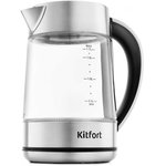 Чайник электрический Kitfort KT-690 1.7л. 2200Вт прозрачный корпус ...