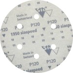 Круг шлифовальный на липучке siaspeed 1950 (5+1 шт; 150 мм; 6 отверстий ...