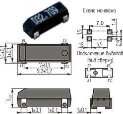 Кварцевый резонатор на схеме