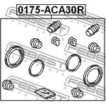 0175-ACA30R, ремк-кт торм.суппорта зад.!\ Toyota Camry 06-07