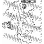 0188VDJ201, Паразитный / ведущий ролик, поликлиновой ремень