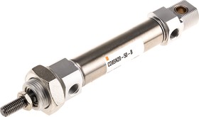 CD85N20-50-B, Pneumatic Piston Rod Cylinder - 20mm Bore, 50mm Stroke, C85 Series, Double Acting