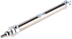 Фото 1/3 CD85N25-200-B, Pneumatic Piston Rod Cylinder - 25mm Bore, 200mm Stroke, C85 Series, Double Acting