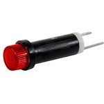 41-NKR120-CRO, LED Panel Mount Indicators Bi Pin Hi Hat Red 120VAC