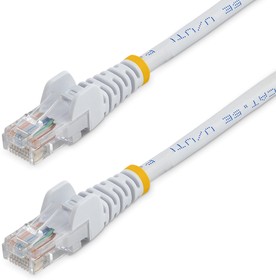 Фото 1/6 45PAT2MWH, Startech Cat5e Male RJ45 to Male RJ45 Ethernet Cable, U/UTP, White PVC Sheath, 2m, CM Rated