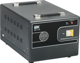 Фото 1/5 Стабилизатор напряжения IEK Hub 12кВА однофазный черный (IVS21-1-012-13)