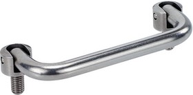 3486.1201, Collapsible handle 120 mm x 43 mm x 34 mm, 1000 N 138mm Stainless Steel Silver