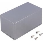 1550D, Enclosures, Boxes, & Cases Diecast Aluminum Box 4.51x2.1x2.6"Natural