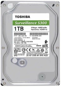 Жесткий диск 1 TB Toshiba HDKPJ42ZRA02 S300 3.5", SATA3, 6Gb/s, 5700 RPM, 64Mb