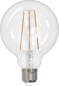 Фото 1/10 LED-G95-10W/4000K/E27/CL PLS02WH Лампа светодиодная. Форма шар, прозрачная. UL-00004863