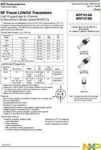 NXP BLF178P RF Mosfet LDMOS (doppia) Sorgente Comune 50 V 40 MA - Foto 5