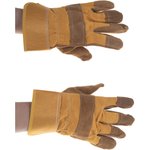 перчатки спилковые комбинированные "Ангара" 12 пар в упаковке G-031