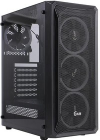 Фото 1/10 Powercase CMIZB-L4 Корпус Mistral Z4 Mesh LED, Tempered Glass, 4x 120mm 5-color fan, чёрный, ATX (CMIZB-L4)