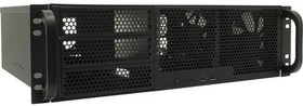 Фото 1/2 Procase RM338-B-0 Корпус 3U server case,3x5.25+ 8HDD,черный,без блока питания,глубина 380мм, MB CEB 12"x10.5"