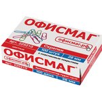 Скрепки ОФИСМАГ, 28 мм, цветные, 100 шт., в картонной коробке, Россия, 225210