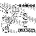BMAB-001, BMAB-001_сайлентблок зад. балки зад. внутр.!\ BMW X5 3.0-4.8  07/05