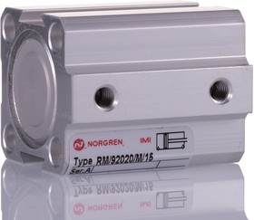 Фото 1/3 RM/92020/M/15, Pneumatic Cylinder - 20mm Bore, 15mm Stroke, RM/92020/M Series, Double Acting