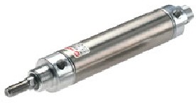 Фото 1/2 RT/57225/M/50, Pneumatic Roundline Cylinder - 25mm Bore, 50mm Stroke, RT/57210/M/25 Series, Double Acting