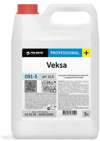 Фото 1/2 VEKSA, моющее отбеливающее средство с содержанием хлора, 5л 091-5