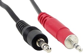Фото 1/2 36HR03636X, Audio Cables / Video Cables / RCA Cables RA-3.5MM TO RA-3.5MM 3FT CABLE BLK