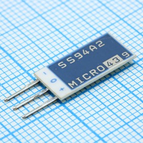 Фото 1/5 SS94A2, Датчик линейный позиционный 12.6В аналоговый выход 3-Pin SIP