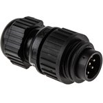 Circular Connector, 6 + PE Contacts, Cable Mount, M22 Connector, Plug, Male ...