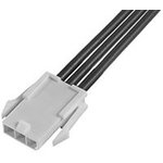 215320-1033, Rectangular Cable Assemblies MINIFIT JR SR R-R 3CKT 600MM Sn