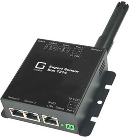 721411, LAN-Sensor - Temperature, 1 Relay, Dry Contact PoE RJ45 Socket