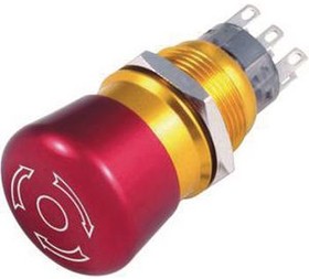 RND 210-00415, Twist to Release Anti-Vandal Switch, 2 Change-Over (CO), IP65 / IK02