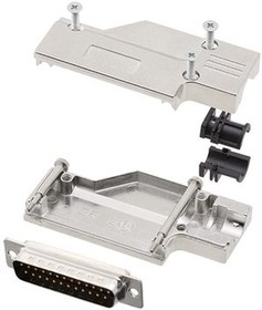 6355-0065-03, DB-25 Plug D-Sub Connector Kit, Steel