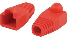 CCGP89900RD, Strain Relief Boot, RJ45, PVC, Red