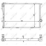 55322, Радиатор охлаждения BMW 5 96-04, 7 94-01, Z1 88-91, Z8 00-03,