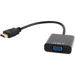 Переходник, 19M/15F, длина 15см, аудиовыход Jack3.5 A-HDMI-VGA-03