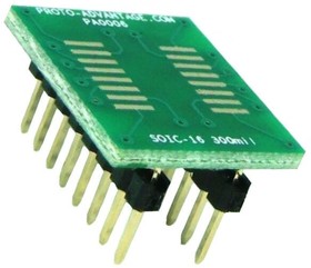 PA0006, Sockets & Adapters SOIC-16 to DIP-16 SMT Adapter