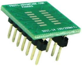 PA0003, Sockets & Adapters SOIC-14 to DIP-14 SMT Adapter