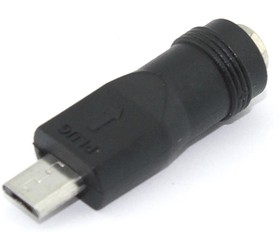 Фото 1/2 Переходник 5,5x2,1 мама на Micro USB папа 5 Pin