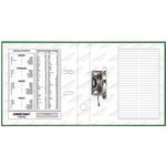 Папка-регистратор ОФИСМАГ с арочным механизмом, покрытие из ПВХ, 50 мм, зеленая ...