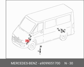 A9099051700, Датчик частоты вращения колеса Mercedes Benz Sprinter