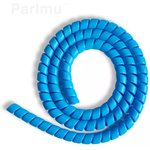 SG-26-F14 - спиральная пластиковая защита, полипропилен, размер 26, плоская поверхность, цвет голубой, длина 1 м